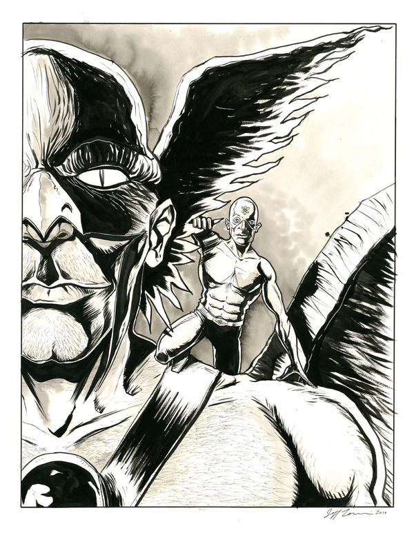 Hawkman and Atom by Jeff Lemire
