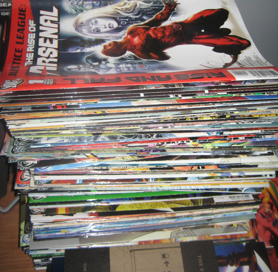 Stack of comics