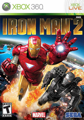 Iron Man 2 Xbox 360 Box Art