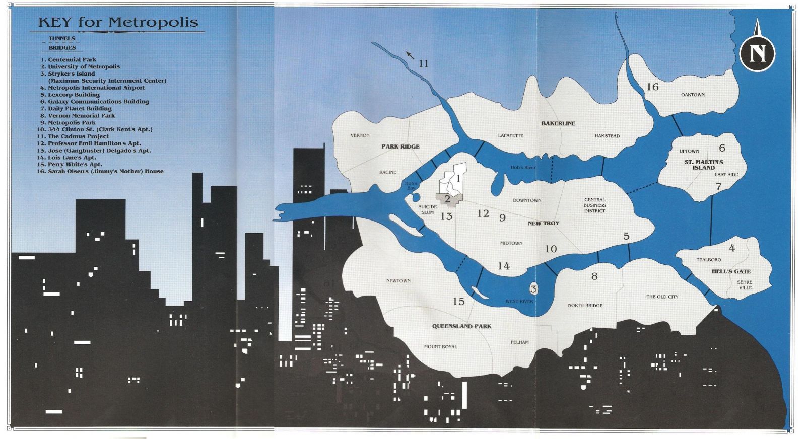 gotham city map