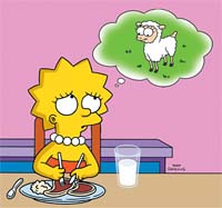 Lisa the vegetarian