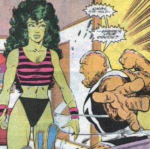 Sharon (She-Thing, Ms. Marvel) Ventura shows her stuff