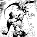 Hulk Smash Avengers #3 cover inks