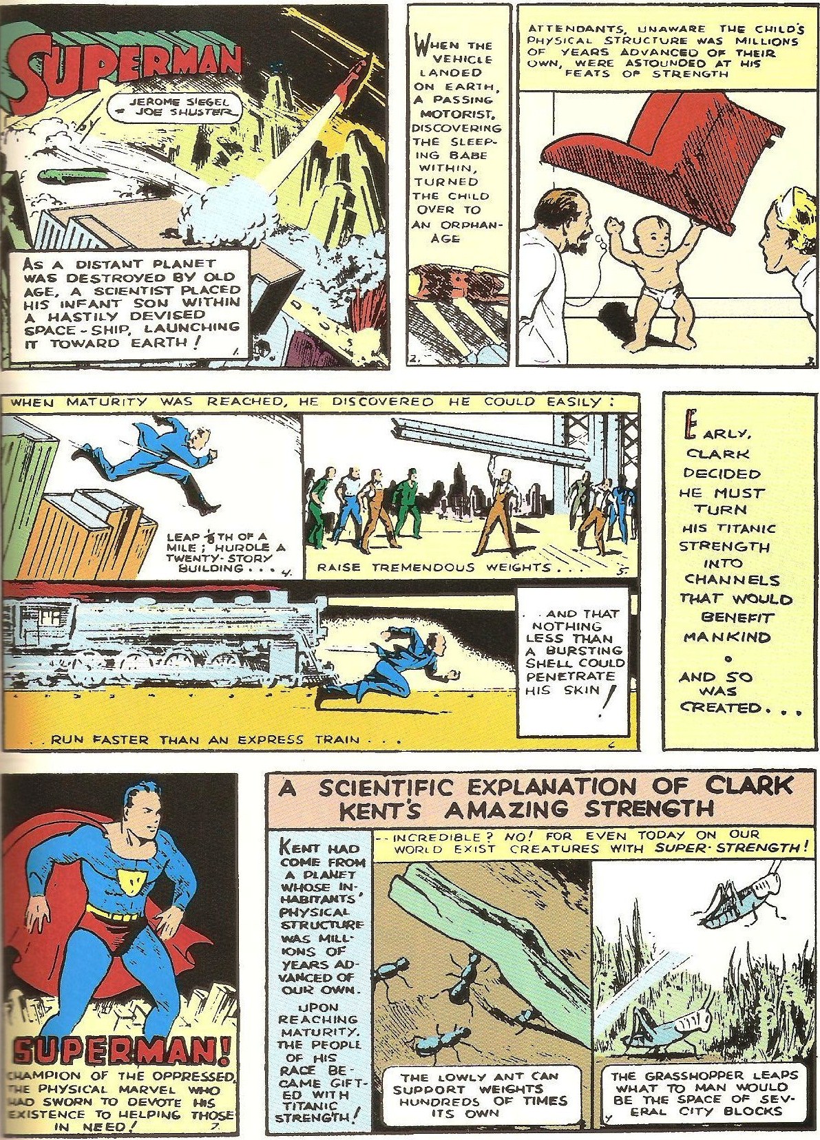 Superman origins comic