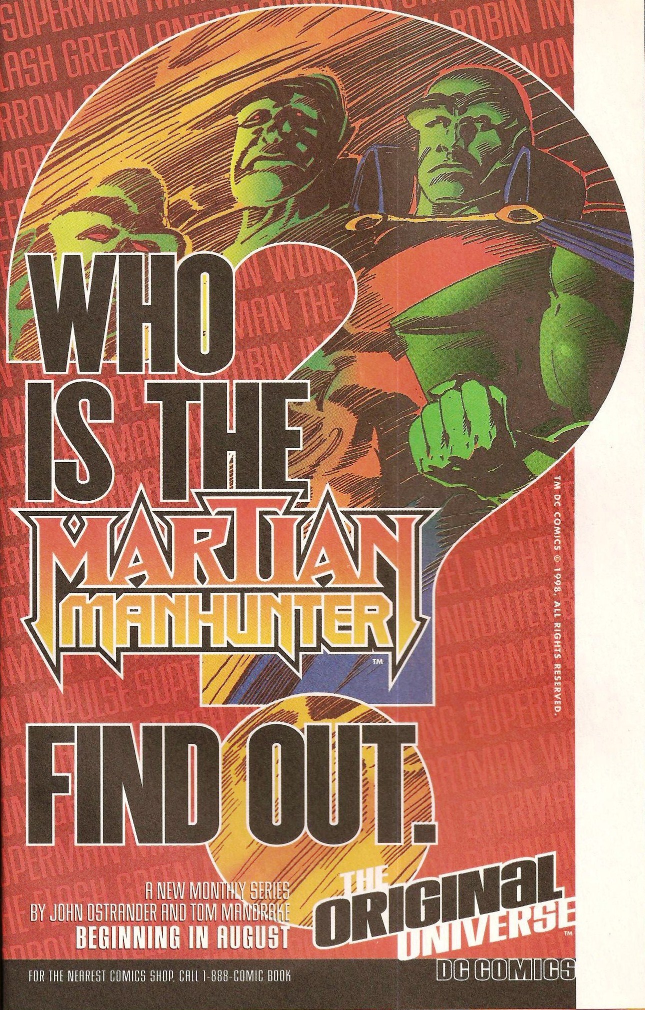 Martian Manhunter (Vol. 2) In-House Ad (1998)