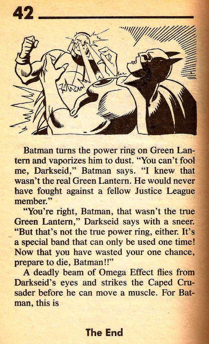 From Justice League of America: A Super Powers Which Way Book #3 (1984)